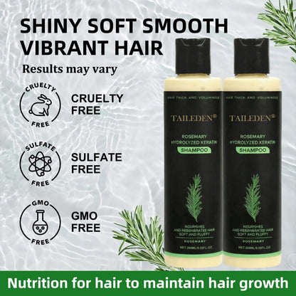 TAILEDEN® Rosemary Hydrolyzed Keratin Shampoo – Gentle Daily Scalp Care for Dry, Sensitive Scalp