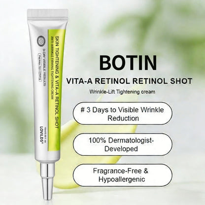🧠👨‍⚕️Made and shipped from the USA 💫Lovilds® Botin & Vita-A Retinol Shot Wrinkle-Lift Tightening cream - Last Day Promotion 50% OFF